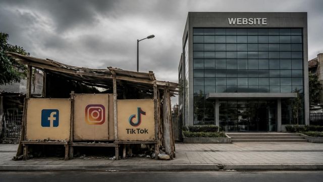 Nie buduj biznesu na cudzym gruncie — dlaczego bez strony internetowej nie masz biznesu, masz tylko profil